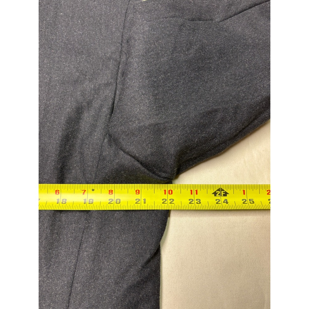 Brooks Brothers Makers Brooksease Blazer Mens 41 Reg Charcoal Gray Wool USA Made - Picture 12 of 14